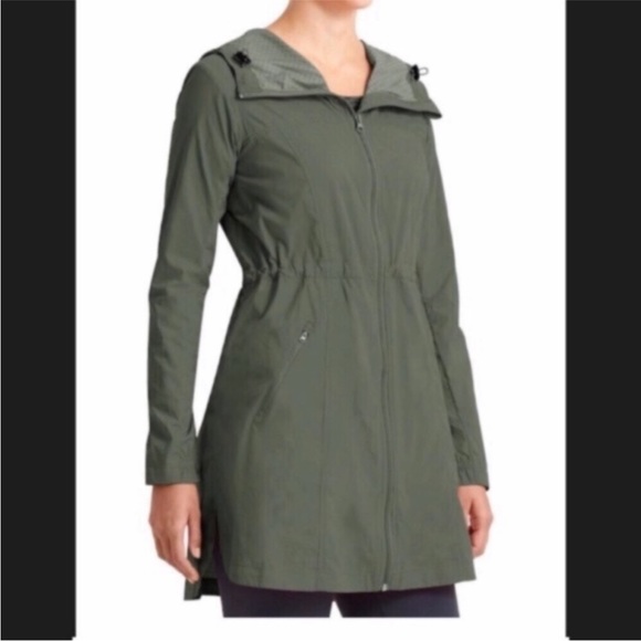 ATHLETA Rain Coat Overcloud Hooded Jacket XXS NEW - Picture 3 of 9